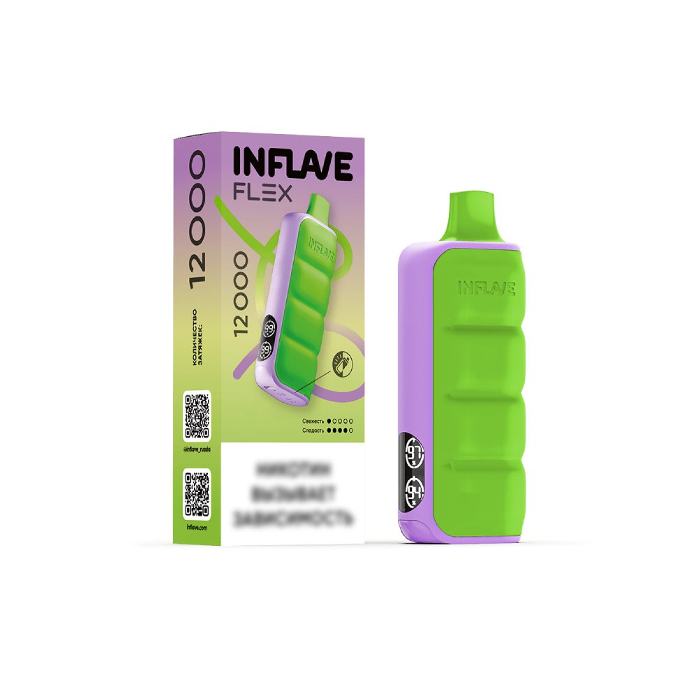 Inflave Flex 12000 (зеленое яблоко/малина/лайм) M
