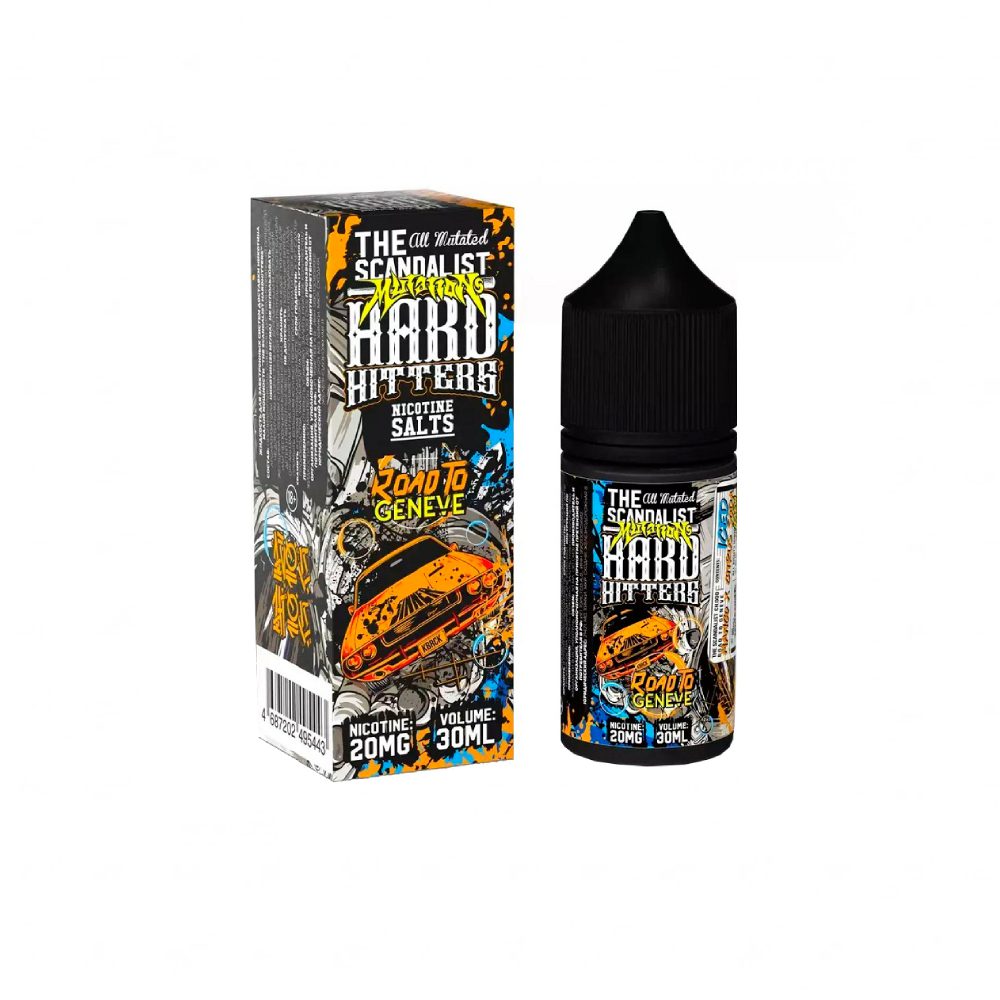 The Scandalist Hardhitters salt (iced/mango/citrus soda/lemon chews) 20mg M