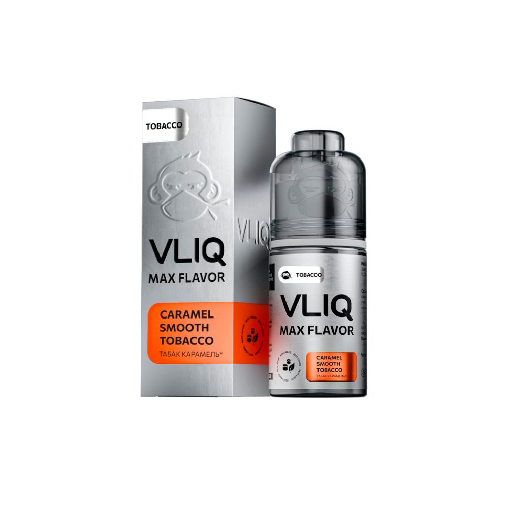 Vliq Max Flavor Tobacco salt (табак карамель) 20mg M