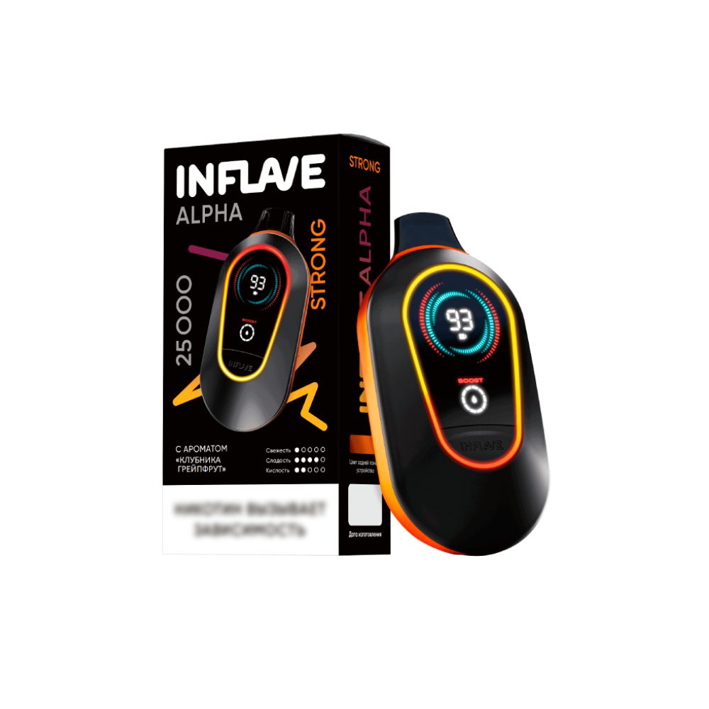 Inflave Alpha Strong 25000 (земляника/грейпфрут) M