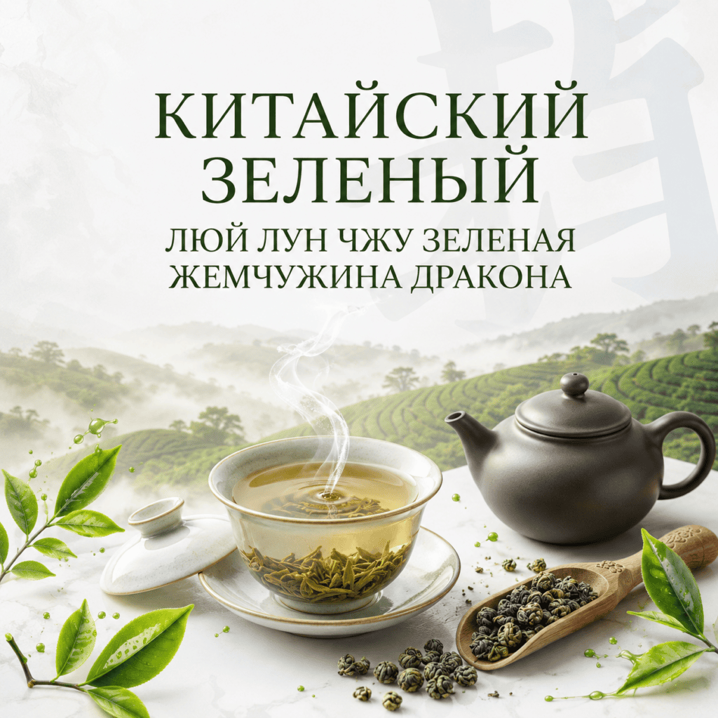 Китайский зеленый Люй Лун Чжу (Зеленая Жемчужина Дракона) 25 гр